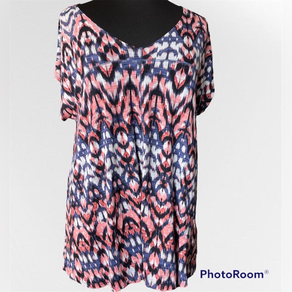 Cynthia Rowley short sleeve tunic 2x Sh0014